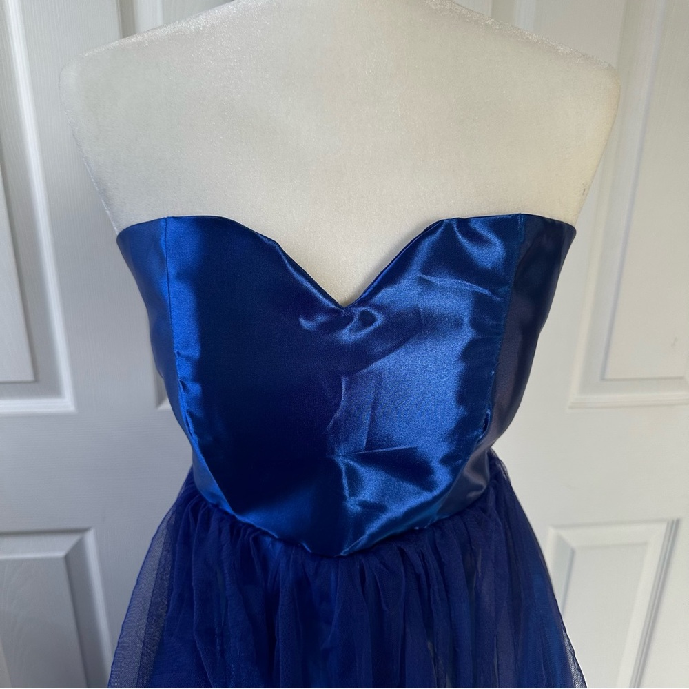 NWOT Royal Blue Gown - Picture 10 of 16